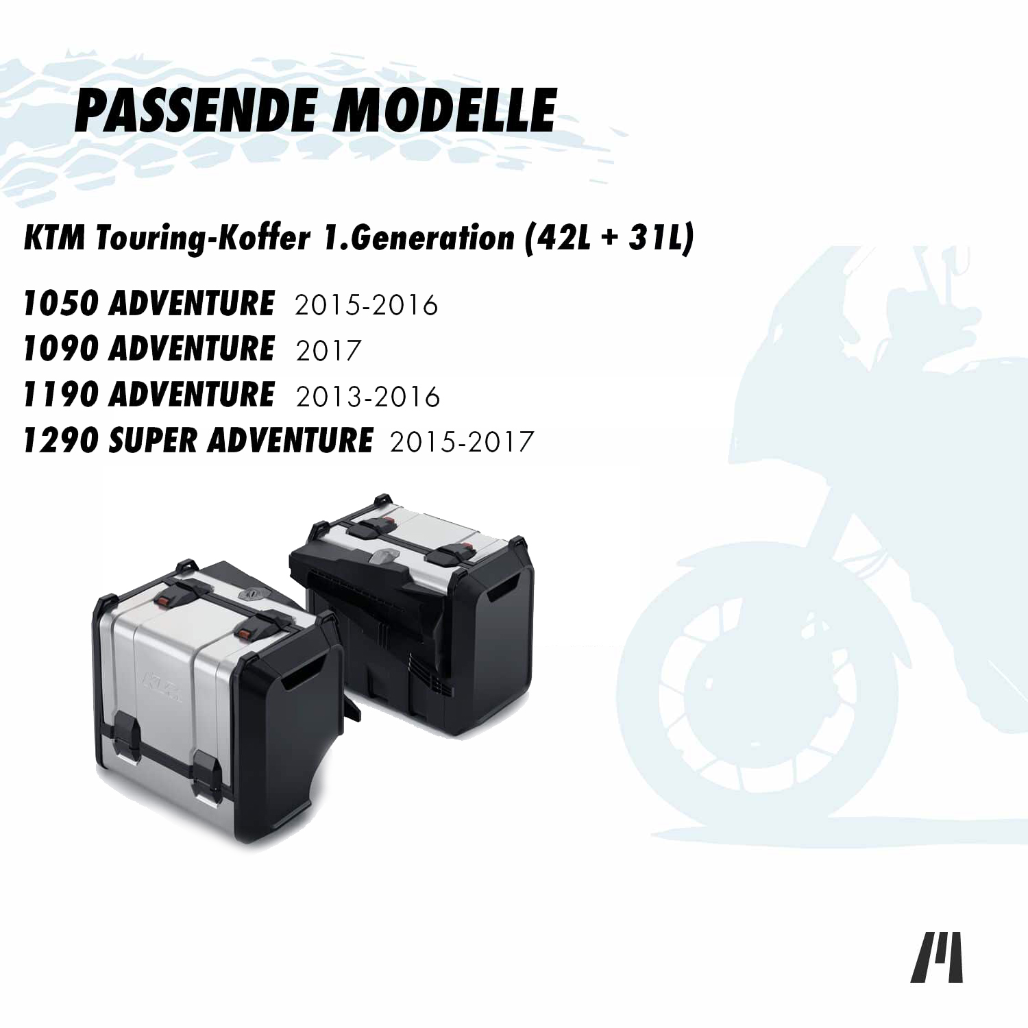 GBG Pannier Liner Inner Luggage Bags – Pair – Fits KTM 1190 Adventure