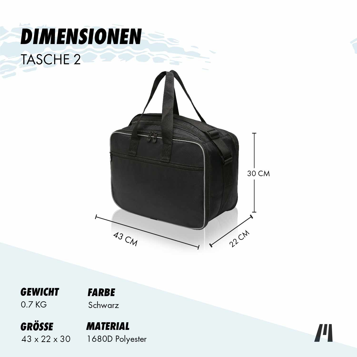 Inner bags for BMW GS aluminum panniers | BMW F 850 GS  | BMW R 1200 GS | BMW R 1200 GS-LC | BMW R 1250 GS-LC