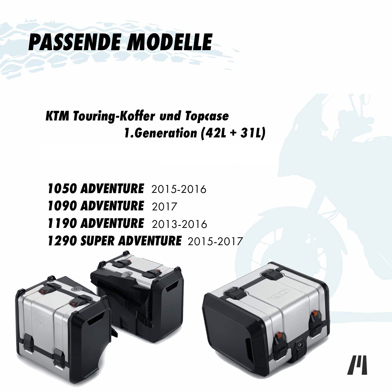 Innentaschen für KTM Adventure Touring Koffer & Topcase